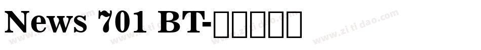 News 701 BT字体转换